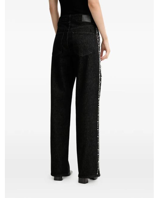Gestuz Black Embellished Denim Jeans