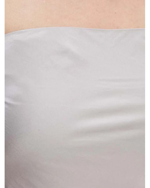 Samsøe & Samsøe White Strapless Midi Dress