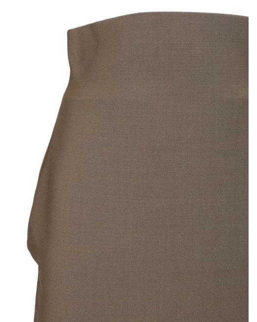 Rick Owens Natural Dirt Pillar Maxi Skirt