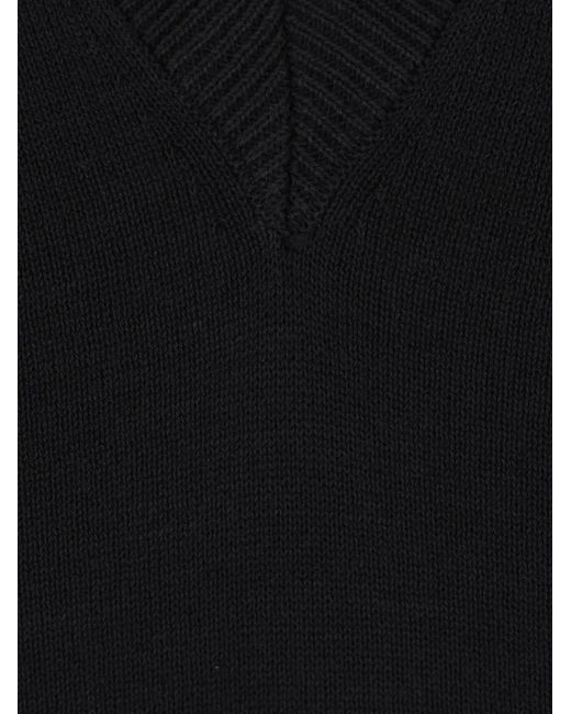 Aspesi Black V-Neck T-Shirt