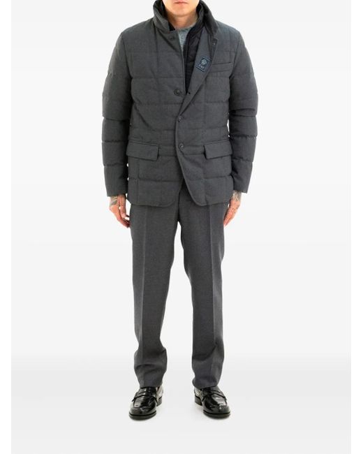 Fay Gray Check-Pattern Jacket for men