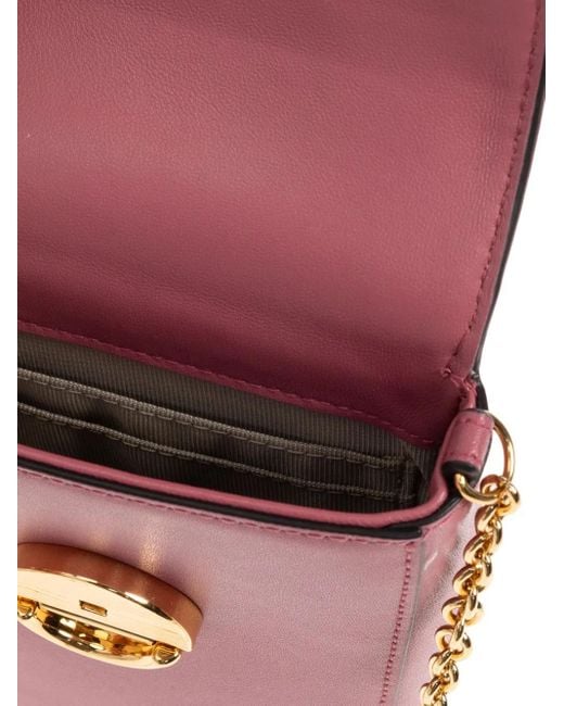 Furla Pink Chain-Strap Dome-Top Tote Bag