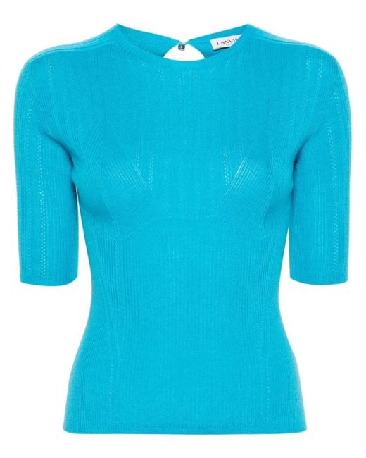 Top A Paneles Lanvin de color Blue