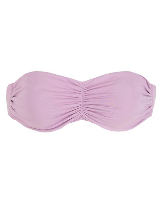 Top de bikini Venet palabra de honor Clube Bossa de color Purple