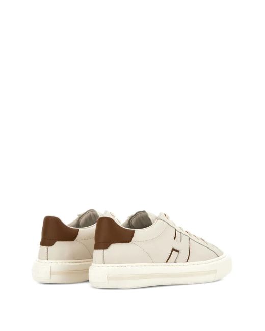 Hogan White H691 H Stripe Sneakers for men