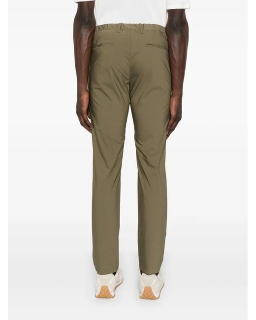 Incotex Green Elastic-Band Chinos for men