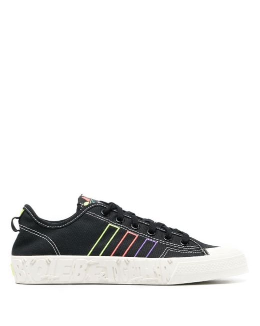 adidas Lowtop Canvas Sneakers in Black for Men Lyst