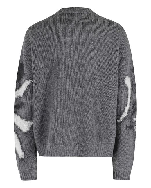 Roberto Collina Gray Crew-Neck Sweater