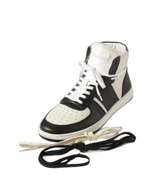 Collegium White Destroyer Leather Sneakers for men