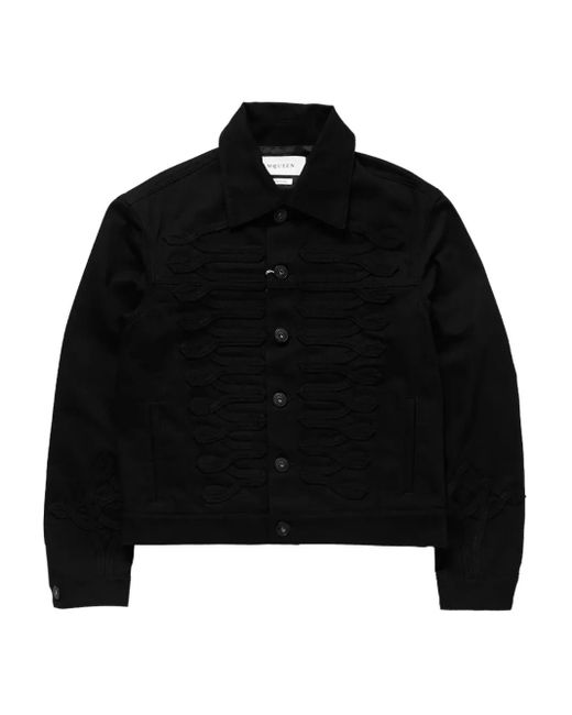 Alexander McQueen Black Denim Shirt Jacket for men