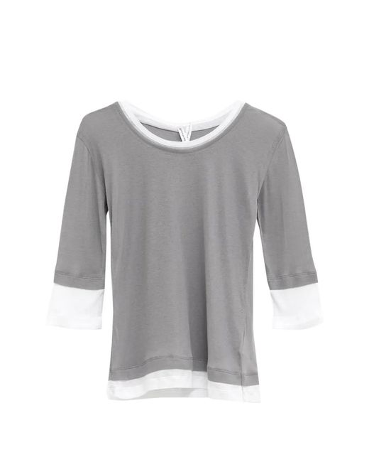 GIMAGUAS Gray Gemma Long-Sleeve Top