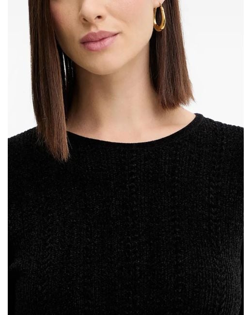 Guess Black Robe Courte Évasée À Manches Longues