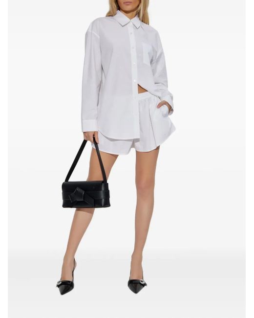 Alexander Wang White Crystal-Embellished Shorts