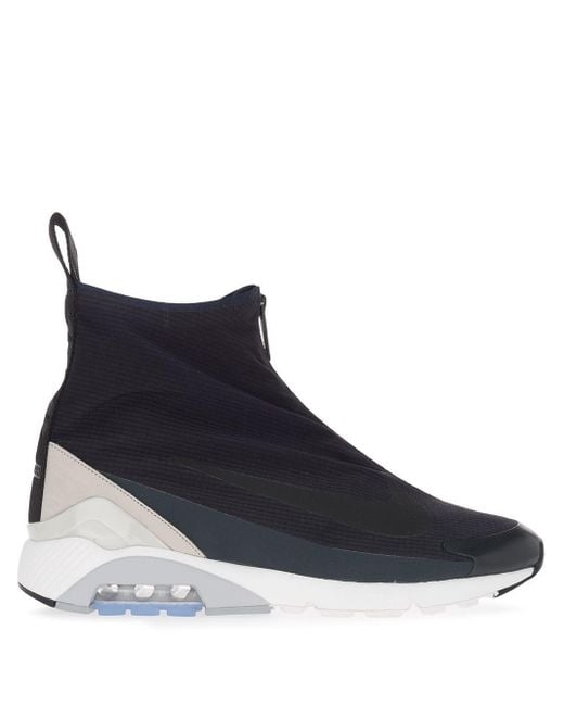 Nike Black Front Zip Hi-top Sneakers for men
