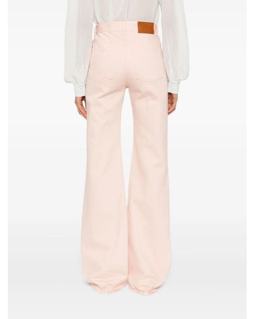 Chloé Pink Flared Jeans