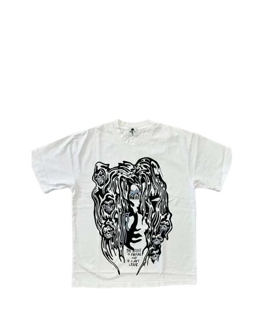 Warren Lotas White Can'T Leave Graphic-Print T-Shirt for men