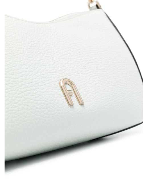 Furla White Logo-plaque Tote Bag
