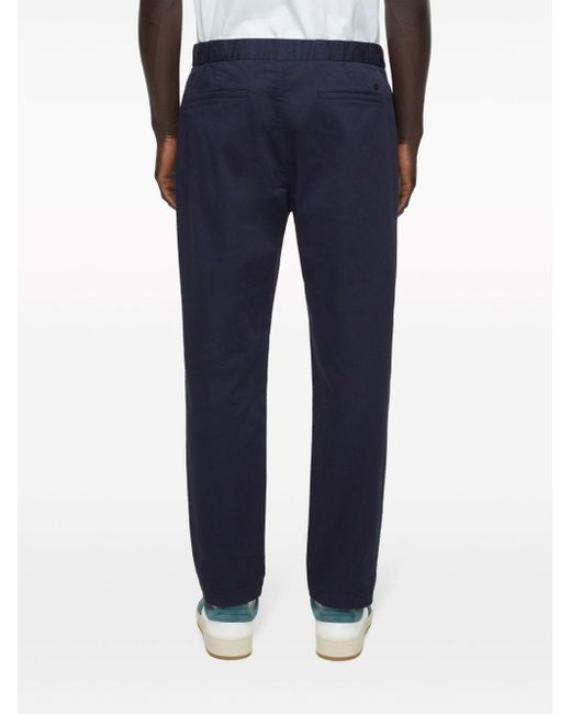 Closed Blue Vigo Mid-rise Tapered Trousers for men
