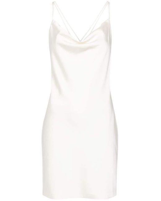 ROTATE BIRGER CHRISTENSEN White Camisole-Kleid aus Satin