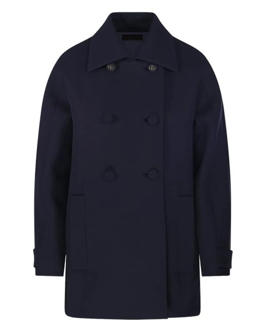 Gucci Blue Double-Breasted Buttoned Coat