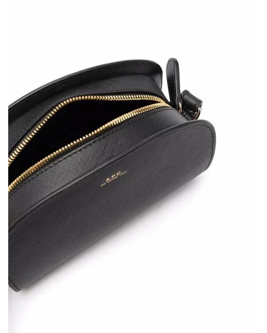 A.P.C. Black Demi-Lune Schultertasche