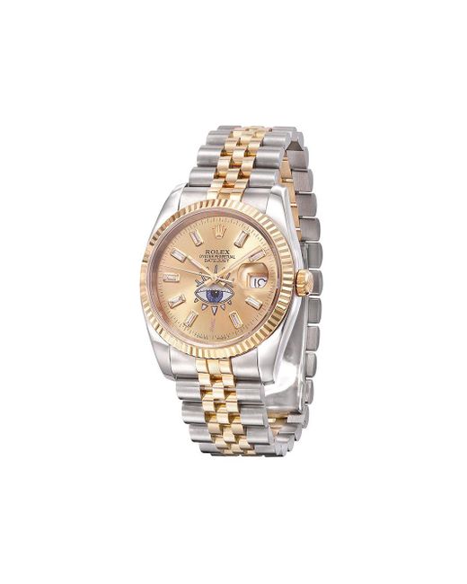 Jacquie Aiche Metallic Customised Rolex Oyster Perpetual Eye 42mm