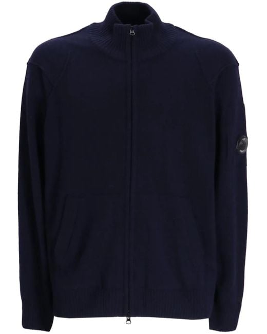 C P Company Midnight Wool Sweater in Blue für Herren