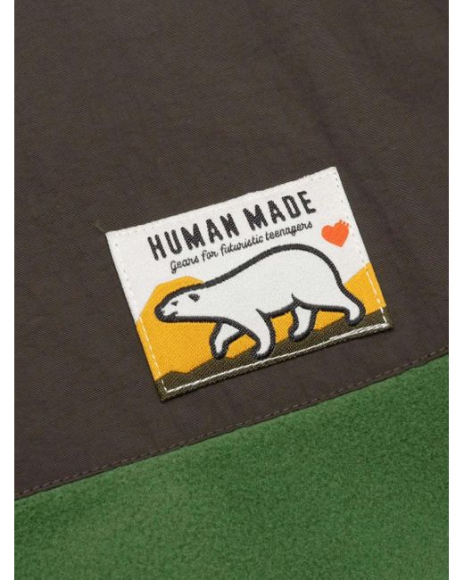 Human Made Green Fleece Panelled Jacket for men