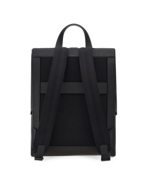 Ferragamo Black Backpack With Hug Buckle for men