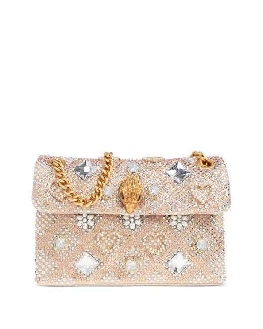 Kurt Geiger Natural Kensington Jewel Chain Cross Body Bag
