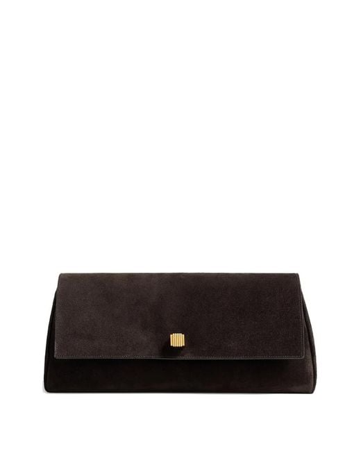 Khaite Black Audrey Leather Clutch