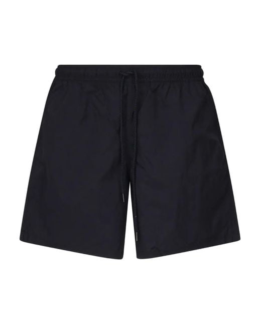 Fay Blue Elastic-Waistband Welt-Pocket Swim Shorts for men