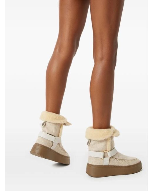 Odissi Natural Suki Harnessed Felt Boots