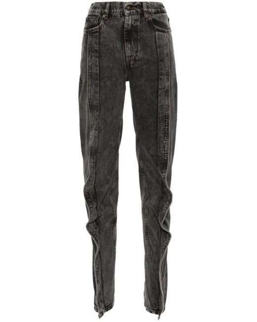 Y. Project Black Evergreen Banana Tapered-Jeans