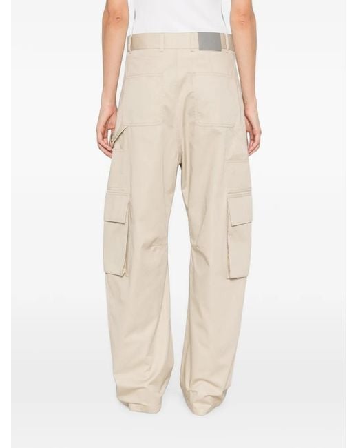 Balenciaga Natural Panelled Cargo Pants