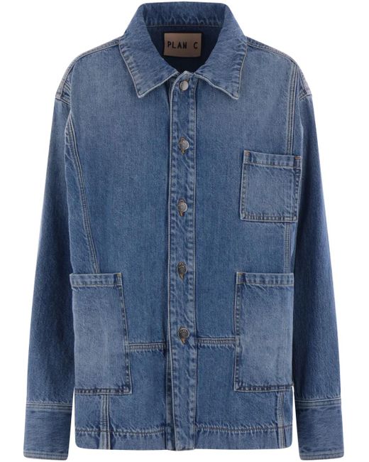 Giacca Denim di Plan C in Blue