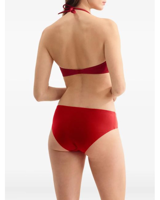 Eres Red Gang Halterneck Triangle Bikini Top