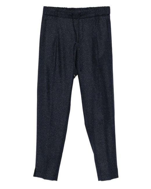Berwich Blue Drawstring-Fastening Trousers
