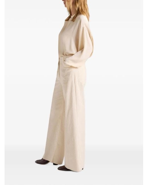 Momoní White Aoki Bis Corduroy Trousers