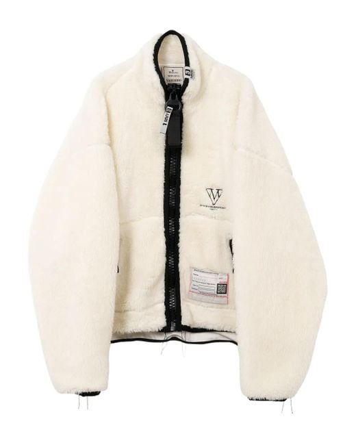 Maison Mihara Yasuhiro Natural Fleece Zip-Up Jacket for men