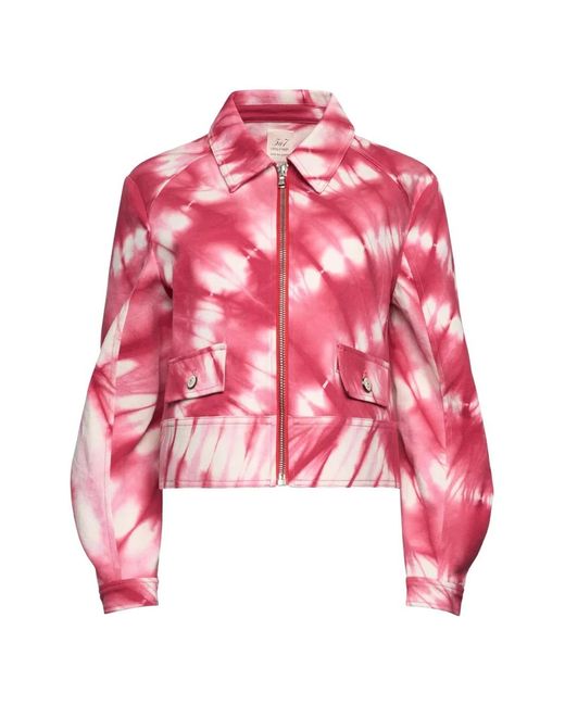 Cinq À Sept Red Veste Harriet À Imprimé Tie Dye