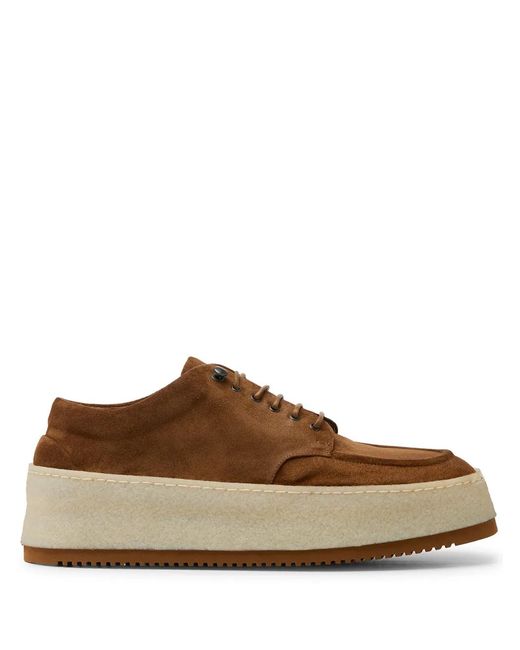 Marsèll Brown Platform Derby Shoes for men