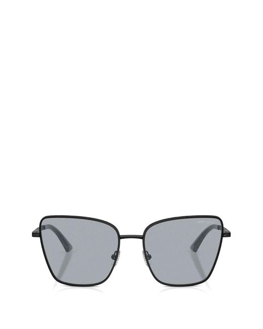 Jimmy Choo Gray Orli Cat-Eye Sunglasses