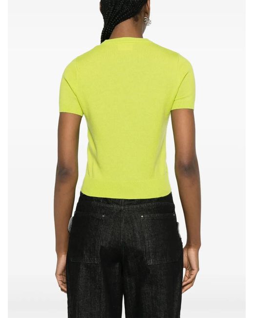 DIESEL Yellow Arga Ribbed T-Shirt