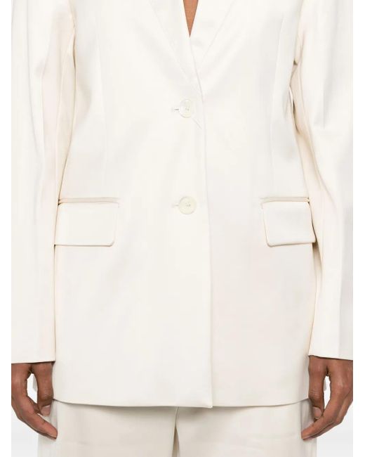 Blazer Con Botones Totême de color White