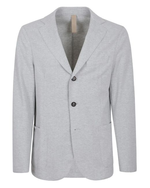 Eleventy Gray Notched-Lapel Blazer for men