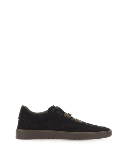 PIUMESTUDIO Black Suede Sneakers for men