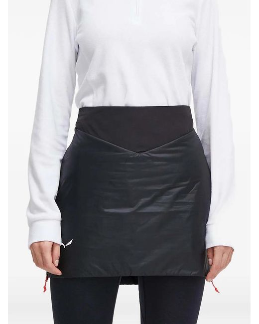 Salewa Black Zip High-Waisted Skirt
