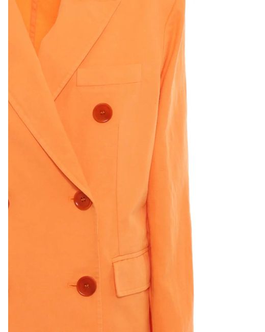 Aspesi Blazer Met Dubbele Rij Knopen in het Orange
