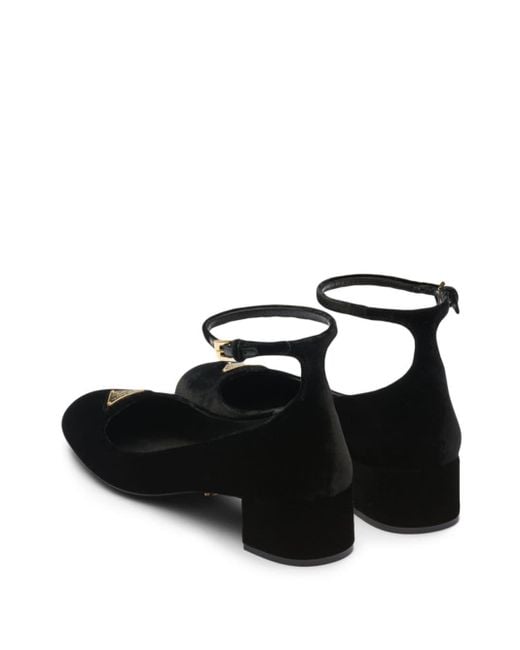 Zapatos de tacón de 35 mm Prada de color Black
